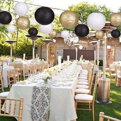 Assorted Sizes Paper Lanterns Set, 15pcs for Rustic Weddings & Special Occasions