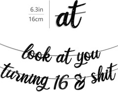 Sweet 16 Party Decorations for Boy & Girls, 16Th Birthday Decorations Sign Gifts