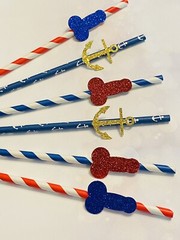 Nautical Bachelorette Straws, Nauti Theme, Nauti Party, Anchor Bachelorette