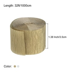 Crepe Paper Streamers 4 Rolls 32ft in 2 Colors for Theme Parties