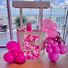 Balloons Metallic Balloon, 50Pcs 12Inch Hot Chrome Latex Balloons Light Pink