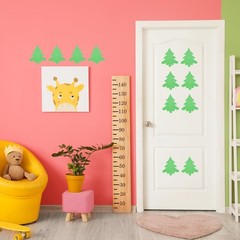 100 Pcs Christmas Tree Cutouts, 3.3 x 3.9 Inch Christmas Tree Shaped Paper Ca…