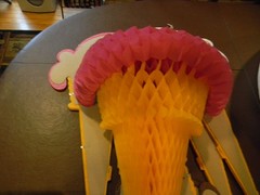 Beistle 3-D Tissue Ice Cream Cones 24″