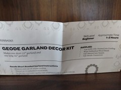 Geode Garland Decor Kit/Makes One 12’’Garland And One 56”Garland