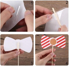 89-Piece Photo Booth Props Set Funny Selfie Props Sticks for Party Wedding Birth