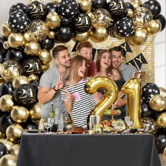 21st Decorations for Him Her with Happy 21st Decorations Banner 21 Balloon Nu…