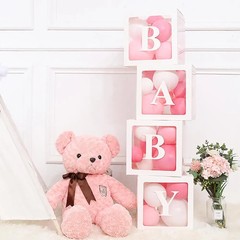 Baby Shower Box Transparent Letter Balloon Box Birthday Wedding Party Docoration