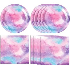 40PC Galaxy Themed Starry Night Party Decorations Birthday Supplies Kit
