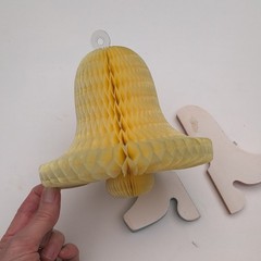 Hallmark Paper Honeycomb Bell Party Decoration in Yellow Pink Blue