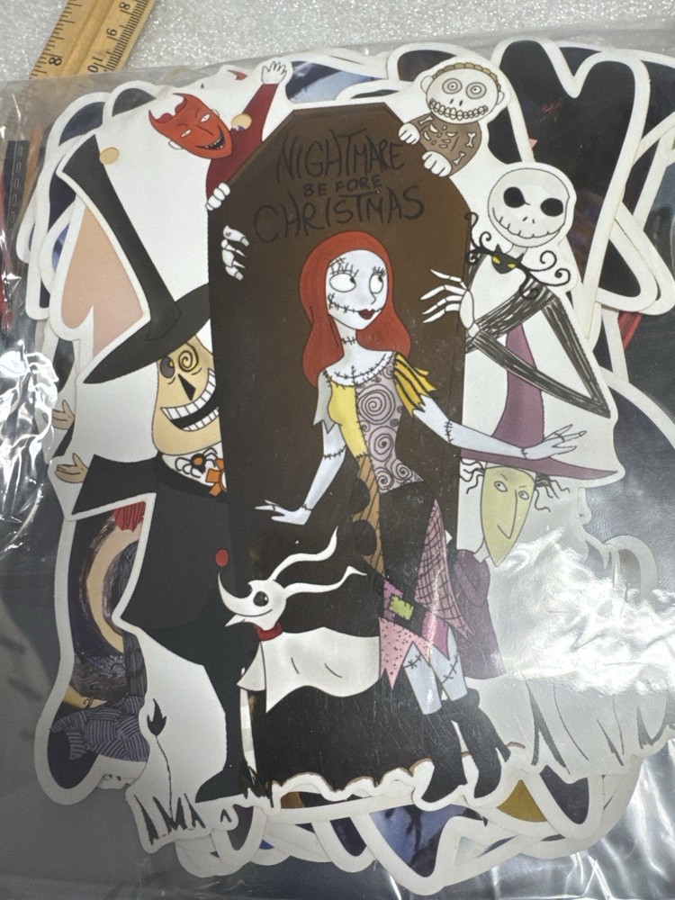 Nightmare Before Christmas Birthday Party Decor Set Balloons Banner Stickers