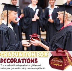 30 Pcs Graduation Cap Gift Boxes Graduation Decorations Class of 2026 Candy B…