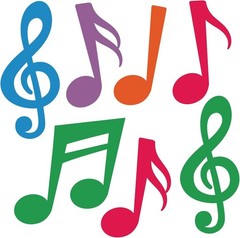 40 Pcs Multi-Color Music Notes Cutouts – Perfect Party Decor for All Occasions