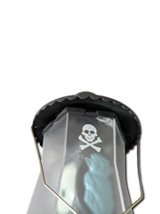 Halloween Skull Lantern Light Up Not Working Hanging Grey Spooky Prop