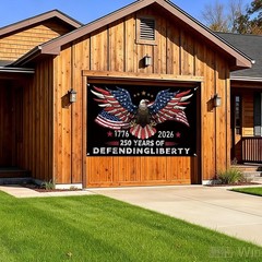 Patriotic 250th Anniversary Backdrop 71×43 Inches for Independence Day Decor