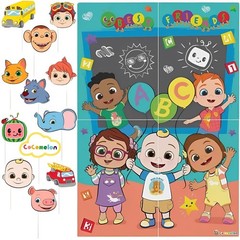 amscan Cocomelon Scene Setters® with Photo Props – 27.8″ x 40″ | Assorted Design