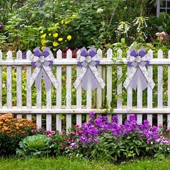 Purple Lavender Bows for Spring Wreath – Large Size – Hying
