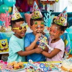 SpongeBob Paper Glasses SpongeBob Party Decoration Blowouts Hat Photo Booth Prop