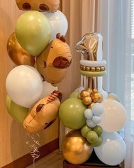 171pcs Capybara Decorations, Brown Blue Green Capybara Balloon Arch Kit, with…