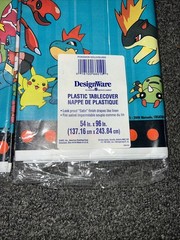 POKÉMON Gold/Silver Tablecloth Party Decor Lot 2 AGC NIP Vtg