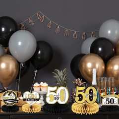 9 Pieces 50Th Anniversary Decorations 50Th Wedding Centerpieces for Tables Cheer