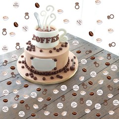 Coffee Bridal Shower Decorations – 200PCS Coffee Confetti, Love Is Brewing Brida