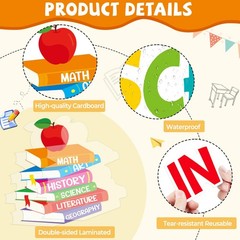Motivational Bulletin Board Decoration Set Classroom Affirmation Station Bull…