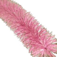 30FT Shiny Pink and Matte White Tinsel Garland Christmas Plastic Fringe Foil