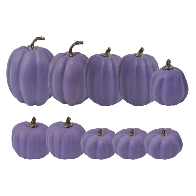 7Pcs Foam Pumpkins Ornaments For Fall Harvest Seasonal Thanksgiving Day Home