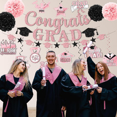2026 Pink Graduation Decorations,Graduation Decorations Class of 2026 Rose Gold