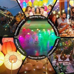 100pcs 10 Colors Balloon Lights, Assorted Colors Flash Lights, Mini Light Rou…