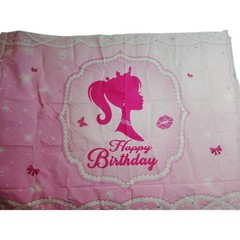 Pink Pearl Princess Birthday Backdrop, 5×7′ Girl’s Party, Crown & Sparkle Design