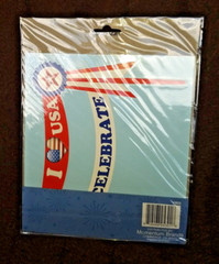 Holiday Patriotic July 4th Cake Banner and 4Can Cooler Set
