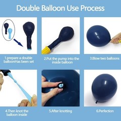 Blue and Yellow Balloons Navy Royal Blue Balloon Garland Arch Kit For Happy S…
