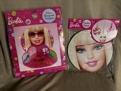 Barbie Birthday Party Decorations Dangling Cutouts & Centerpiece Decor