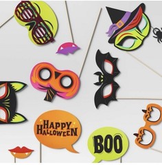 Hyde And Eek! Boutique 10pc Halloween Photobooth Character Set for Fun Photos!