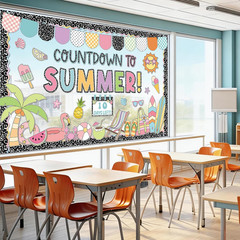 Countdown to Summer Bulletin Board Set End of Year Composition Notebook Classroo