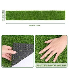 Grass Table Runner Green Fake Faux Grass Table Decoration for 12 x 108 Inch