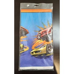 2009 Hot Wheels Birthday Party Bundle Lot 2 Tablecloths Banner Centerpiece A13