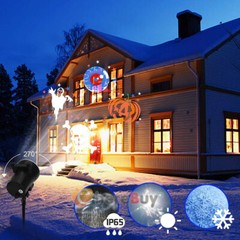 Christmas Snowflake Projector LED Moving Halloween Laser Light Outdoor Landscape