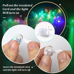 100pcs 10 Colors Balloon Lights, Assorted Colors Flash Lights, Mini Light Rou…