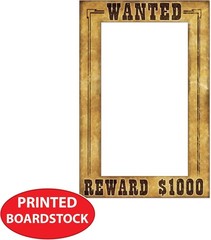2-Pack Cowboy Themed Photo Frames – Ideal for Wild West Party Fun (23½» x 15½»)