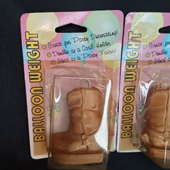 Vintage 1960s Miller Studio Cowboy Boot Balloon Weight Set Of 2 Sealed NOS