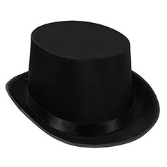 Beistle Satin Sleek Top Hat Black One Size