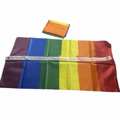 Rainbow Pride set For 2. Set Includes Sweatbands, Glasses, and Flags (PD1)