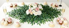 Artificial Italian Ruscus Vines, 3Pcs/75 Silk Vine Garland with Green Leaves,
