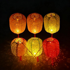 Set of 5 Paper Lanterns 6Inches New Year Spring Festival Valentines Lanterns Var