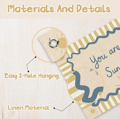 Boho Sunshine Nursery Decor, You Are My Sunshine Canvas Banner Wall Hanging, …
