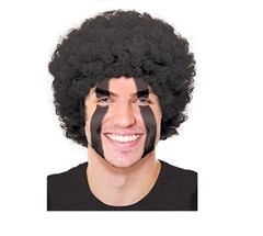 Adult’s Curly Party Black Wig (One size) Costume Humor