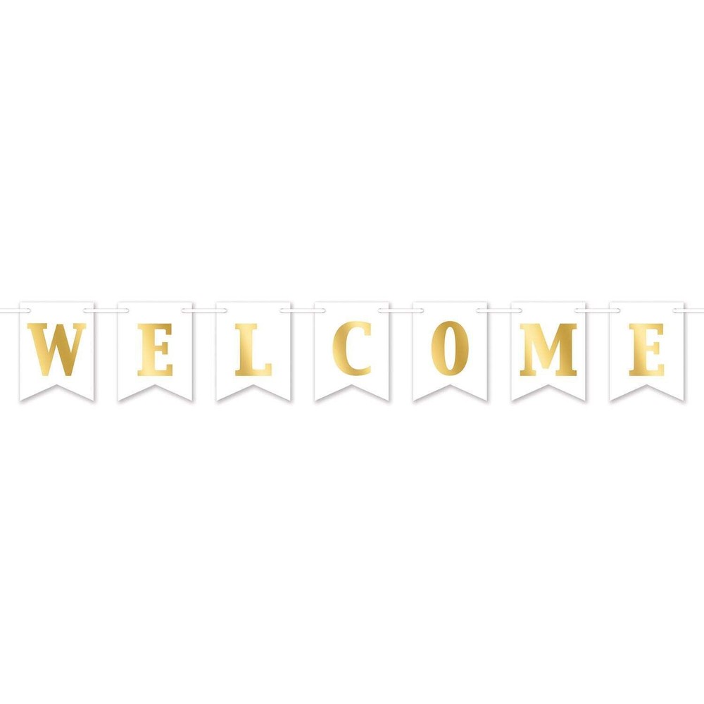 Beistle Foil Welcome Streamer – General Occasion | Party Supply | Decoration