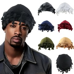 Vintage Twist Turban Head Wraps for Men Stretch Modal And Satin Turban Scarf Tie